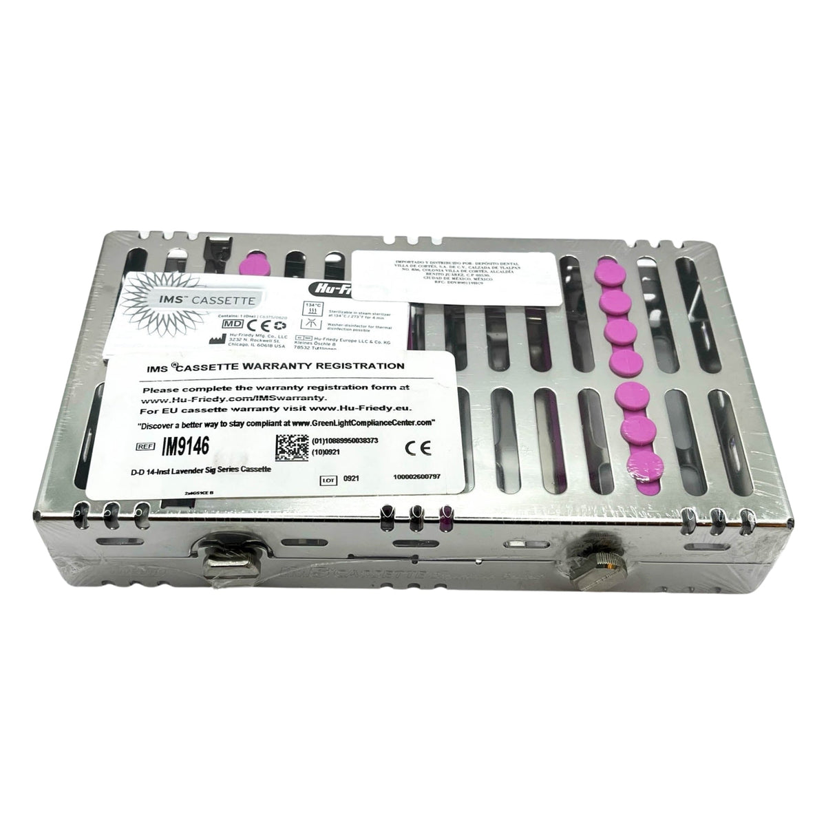 Cassette doble 14 instrumentos morado hu-friedy