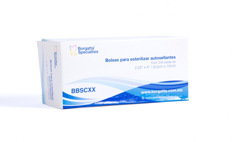 Bolsa p/esterilizar borgatta 200 pz