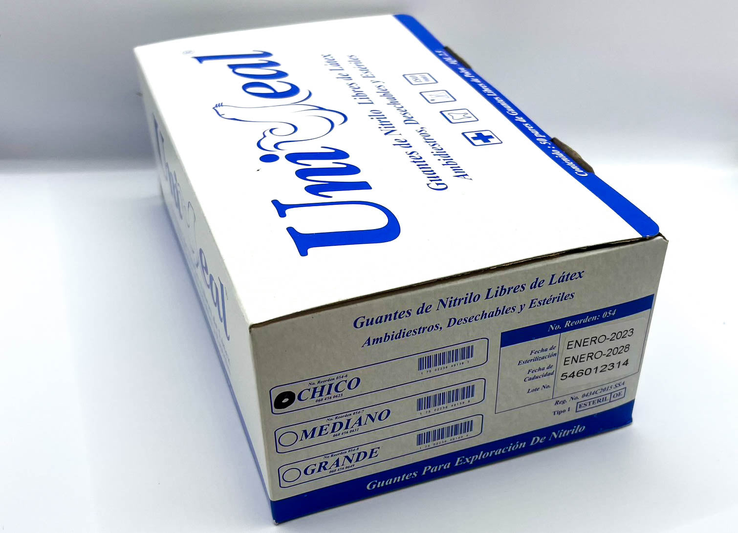 Guante examen nitrilo esteril Uniseal