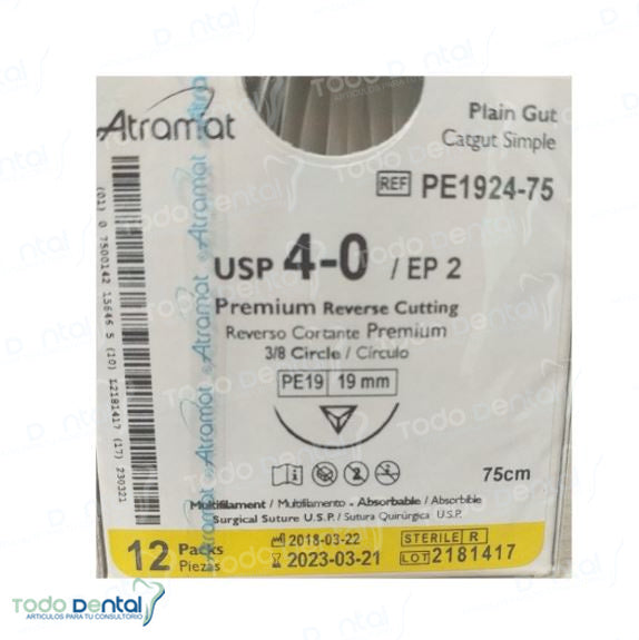 Sutura catgut crómico