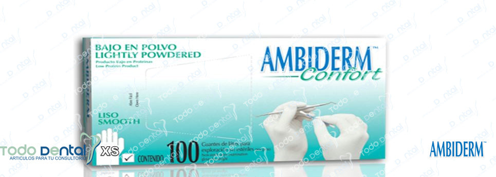 Guantes Ambiderm confort latex