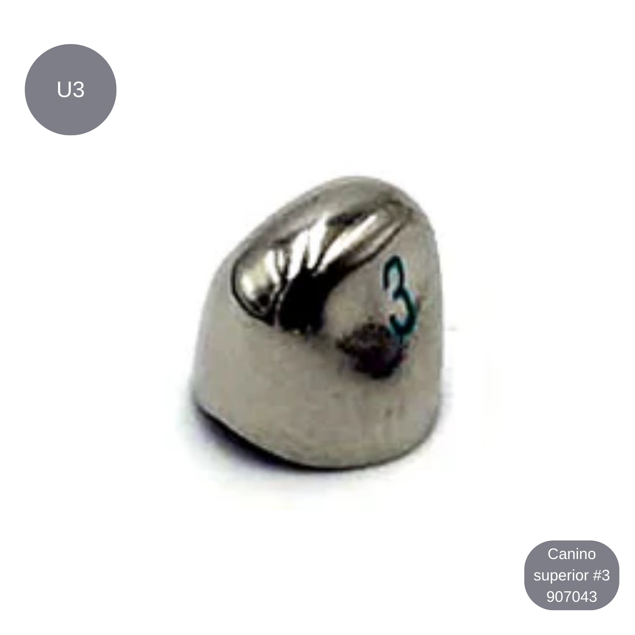 Corona de acero 3M infantiles