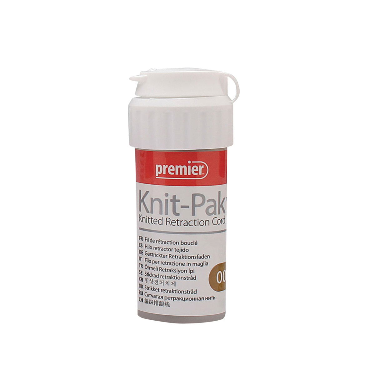 Knit-Pak hilo retractor no impregnado Premier bote c/100