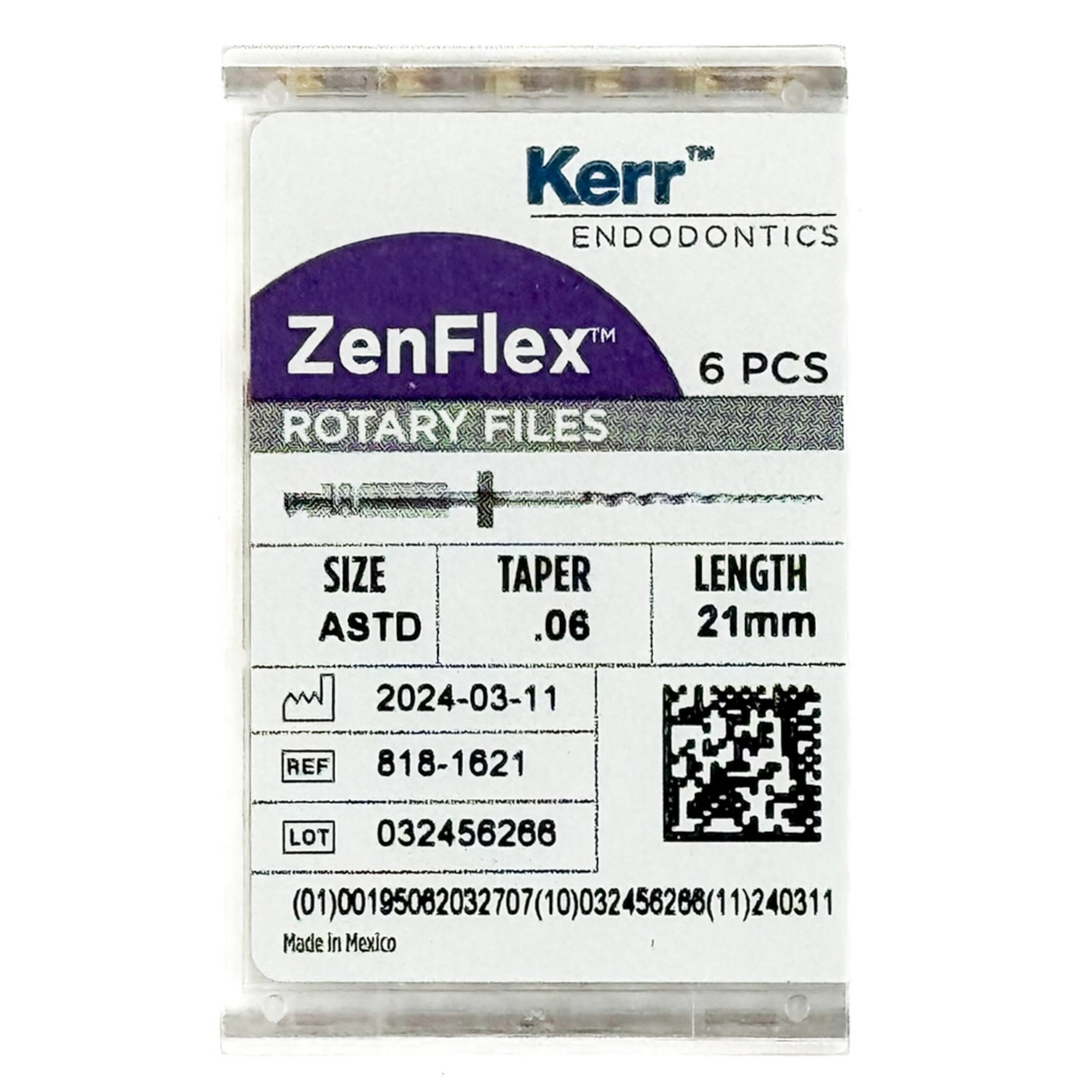 Zenflex limas rotatorias Taper .06 21mm
