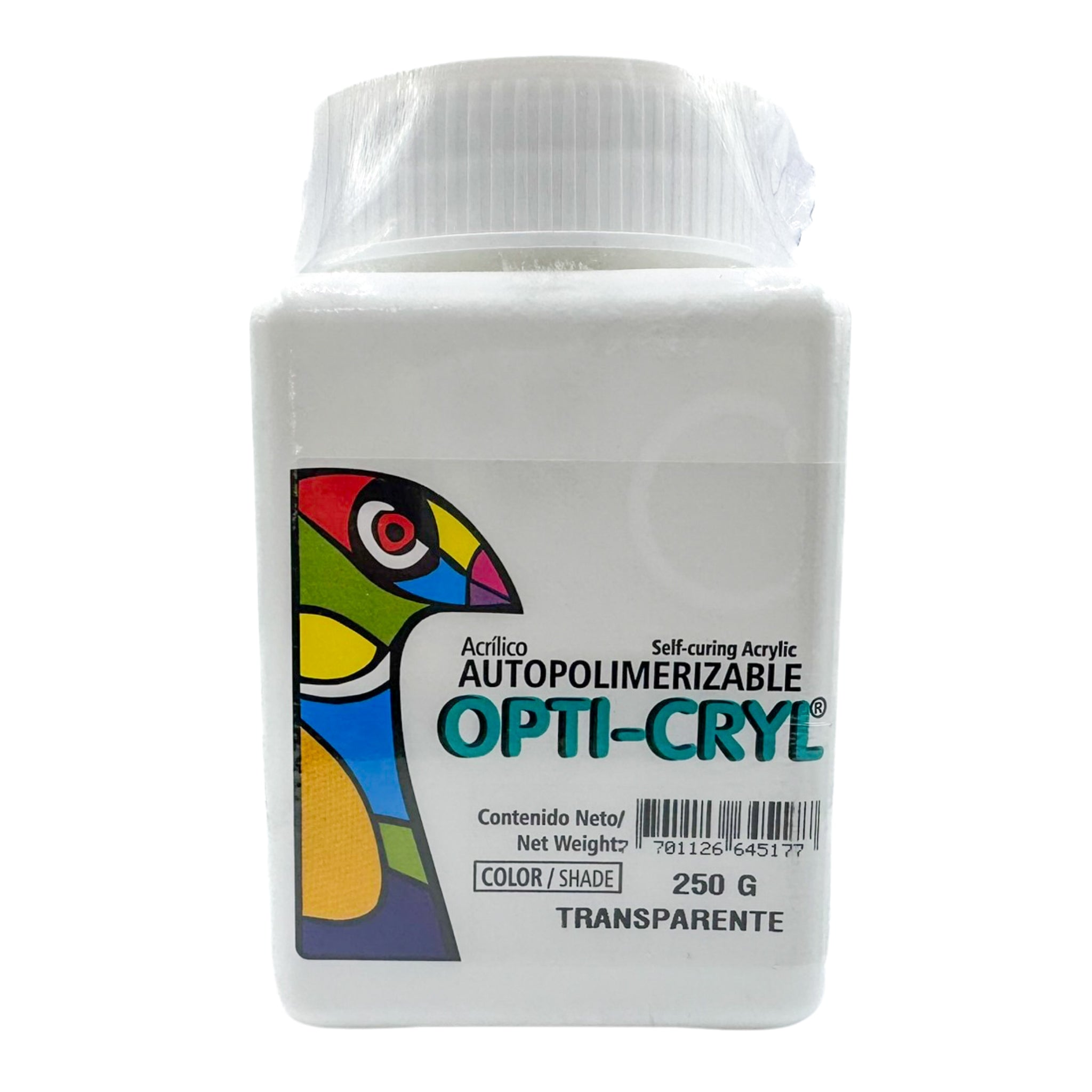 Acrilico auto transparent x250g opticryl