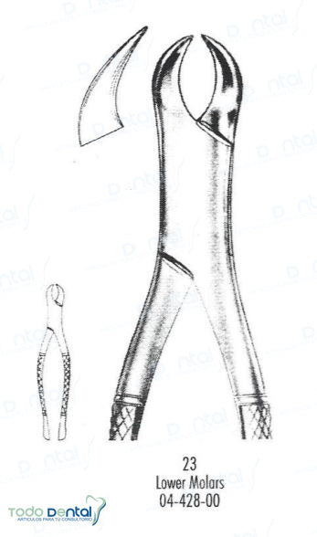 Forcep # 23 molares - inf arain