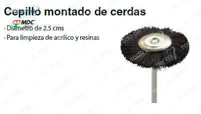 Cepillo montado de cerdas
