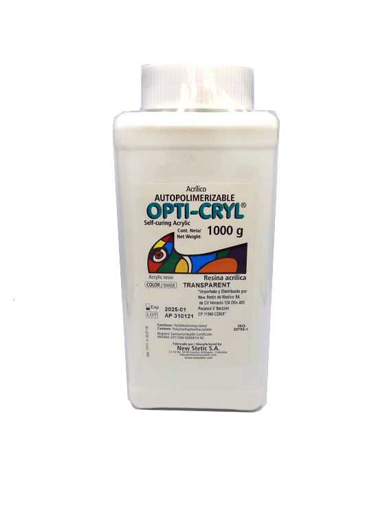 Acrilico auto transparente xkg opticryl