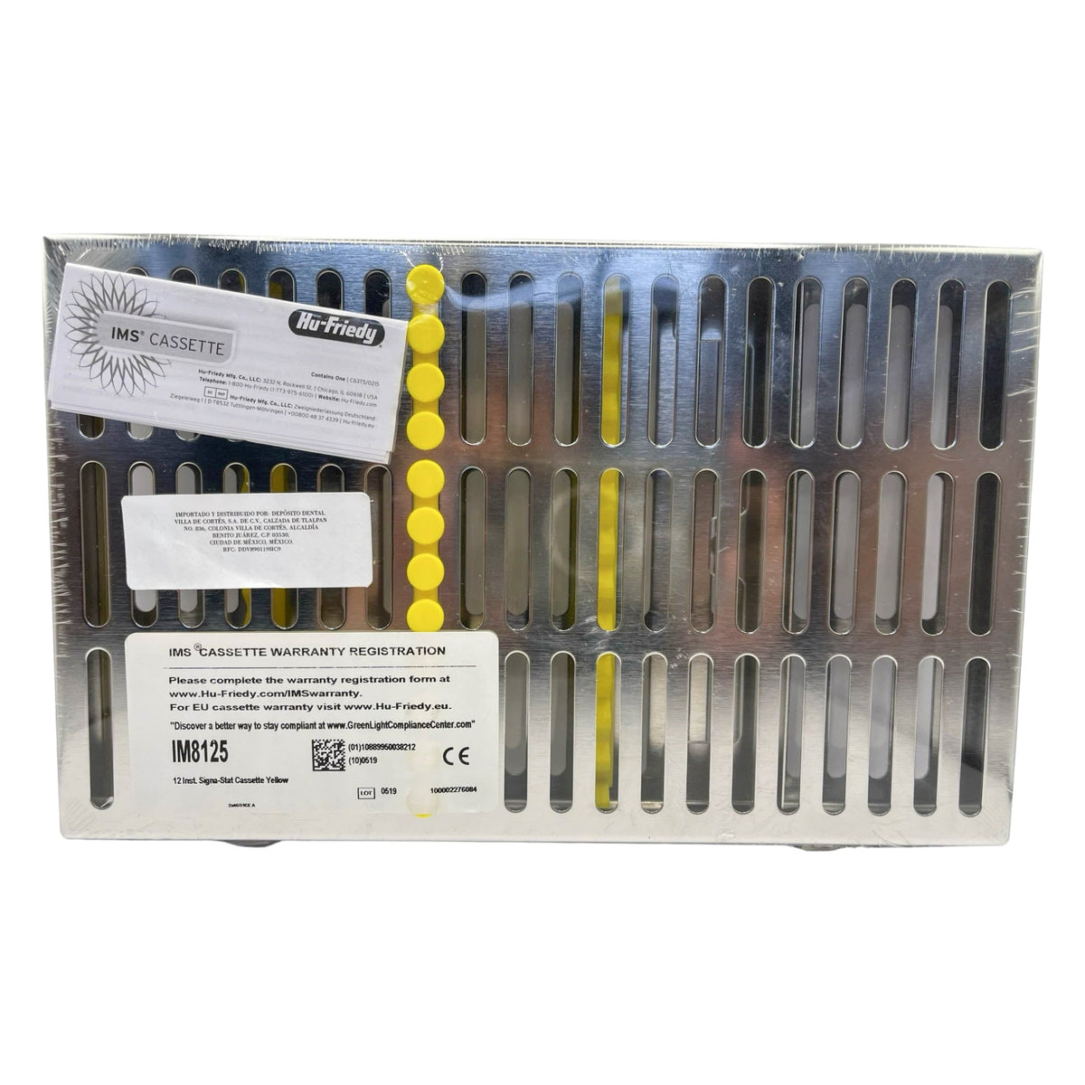 Cassette 12 instrumentos amarillo hu-friedy