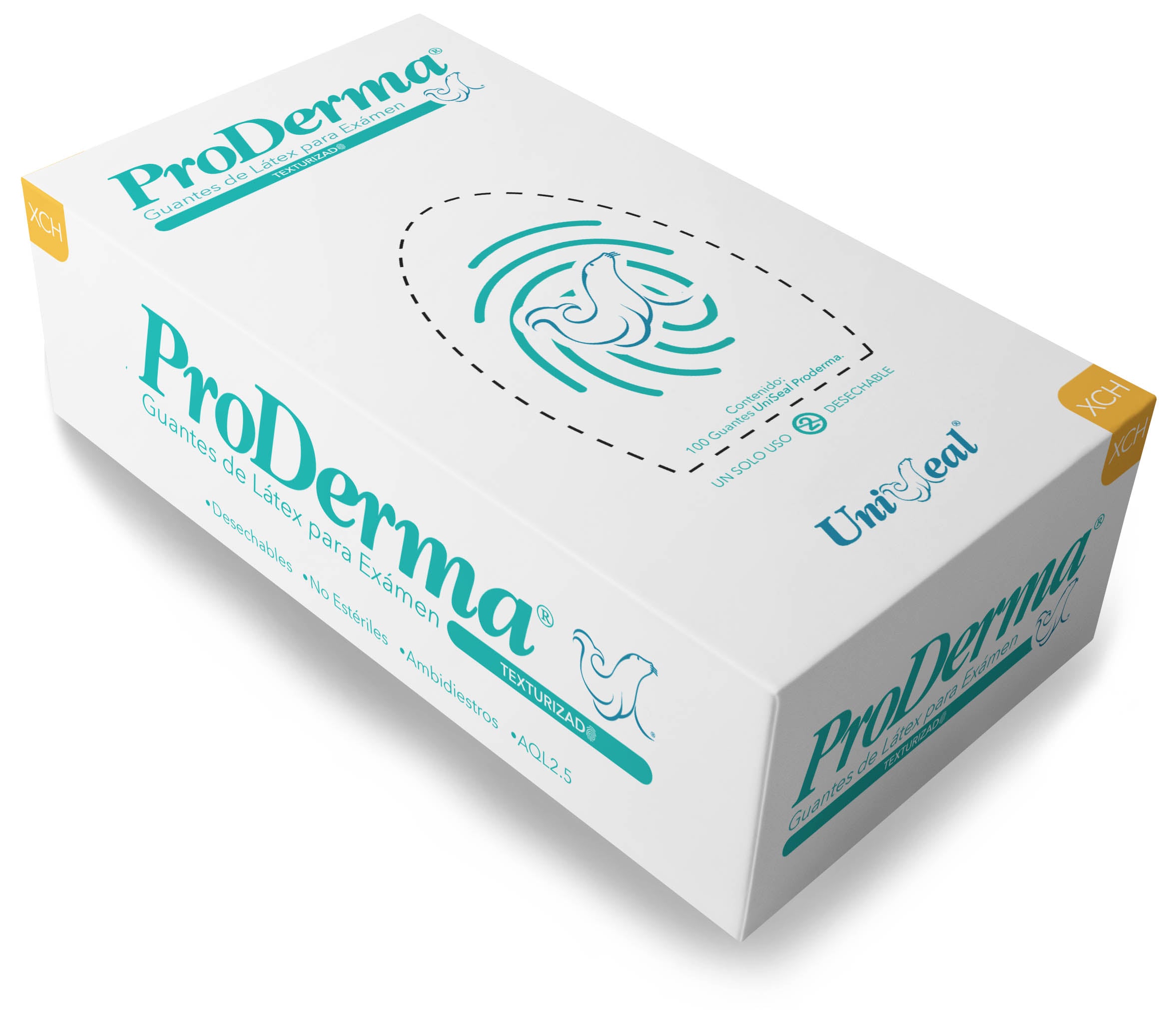 Guante Examen Proderma Tex (XC) 100 pzas/caja