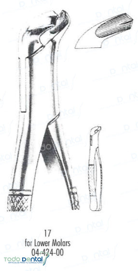 Forcep # 17 molares - inf arain