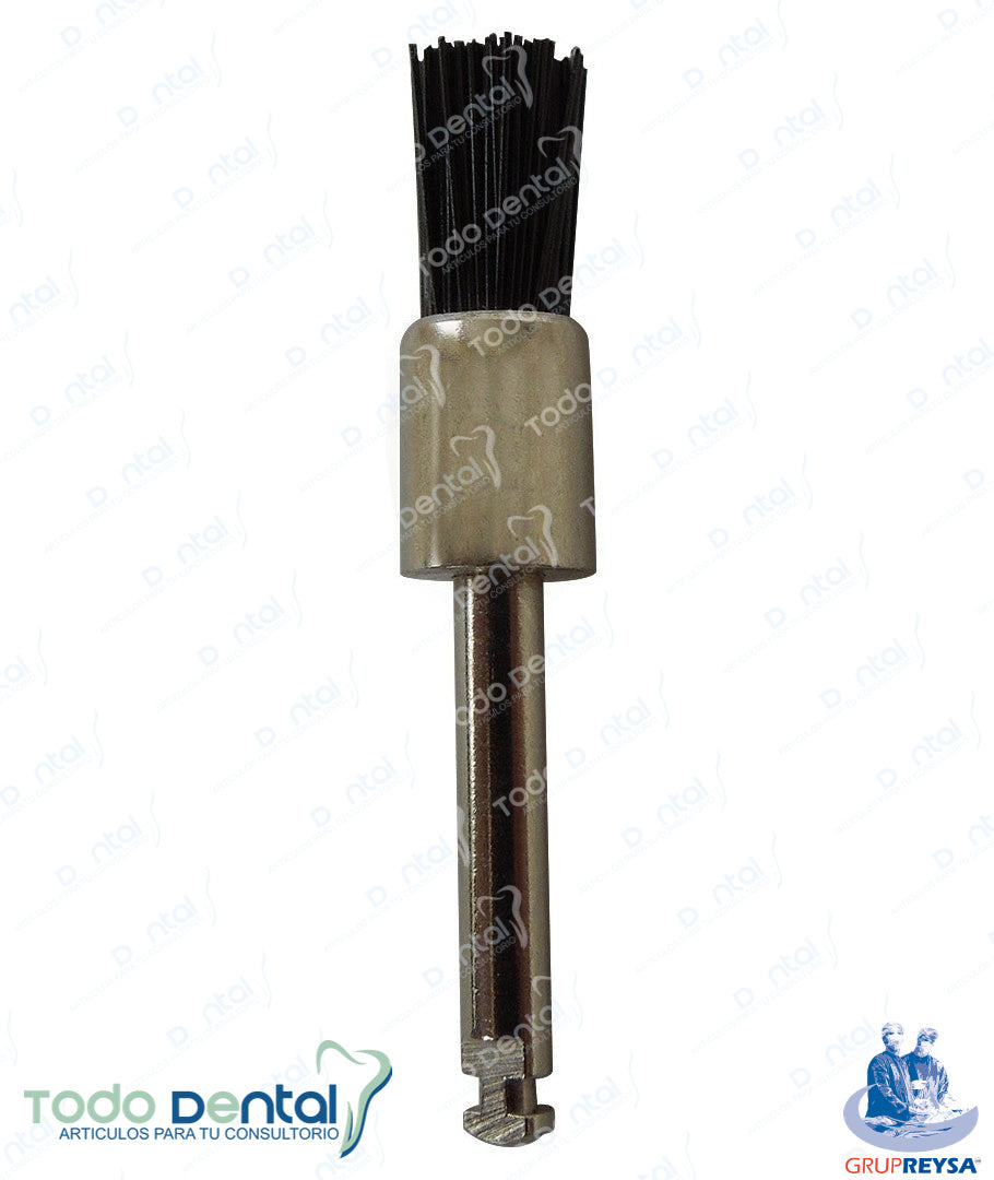 Cepillo p/profilaxis negro con mandril serie t