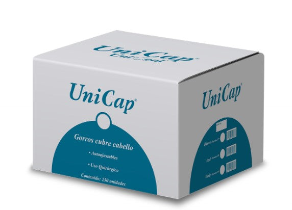 Gorro unicap blanco 250 pzas/caja