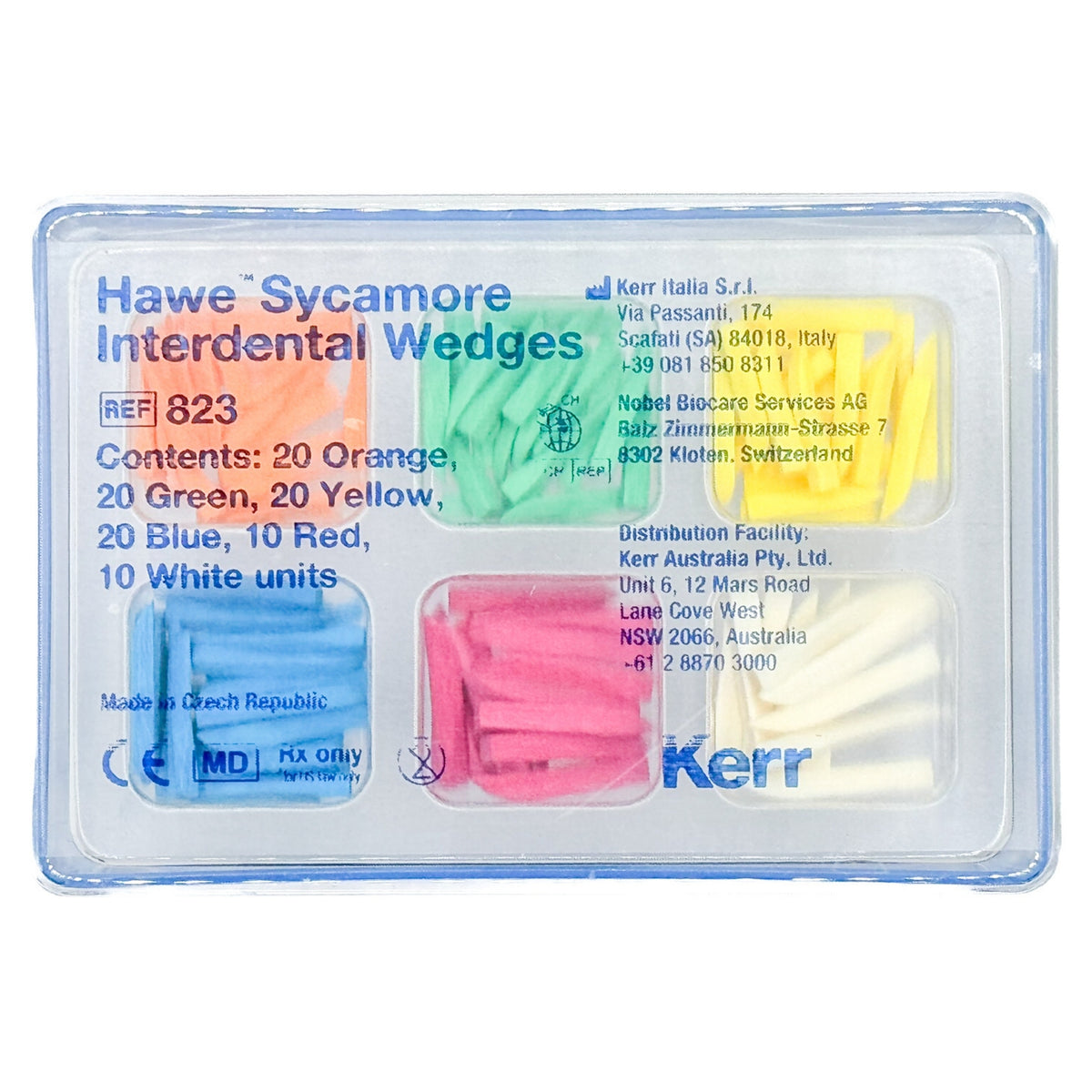 Cuñas de madera surtidas Kerr