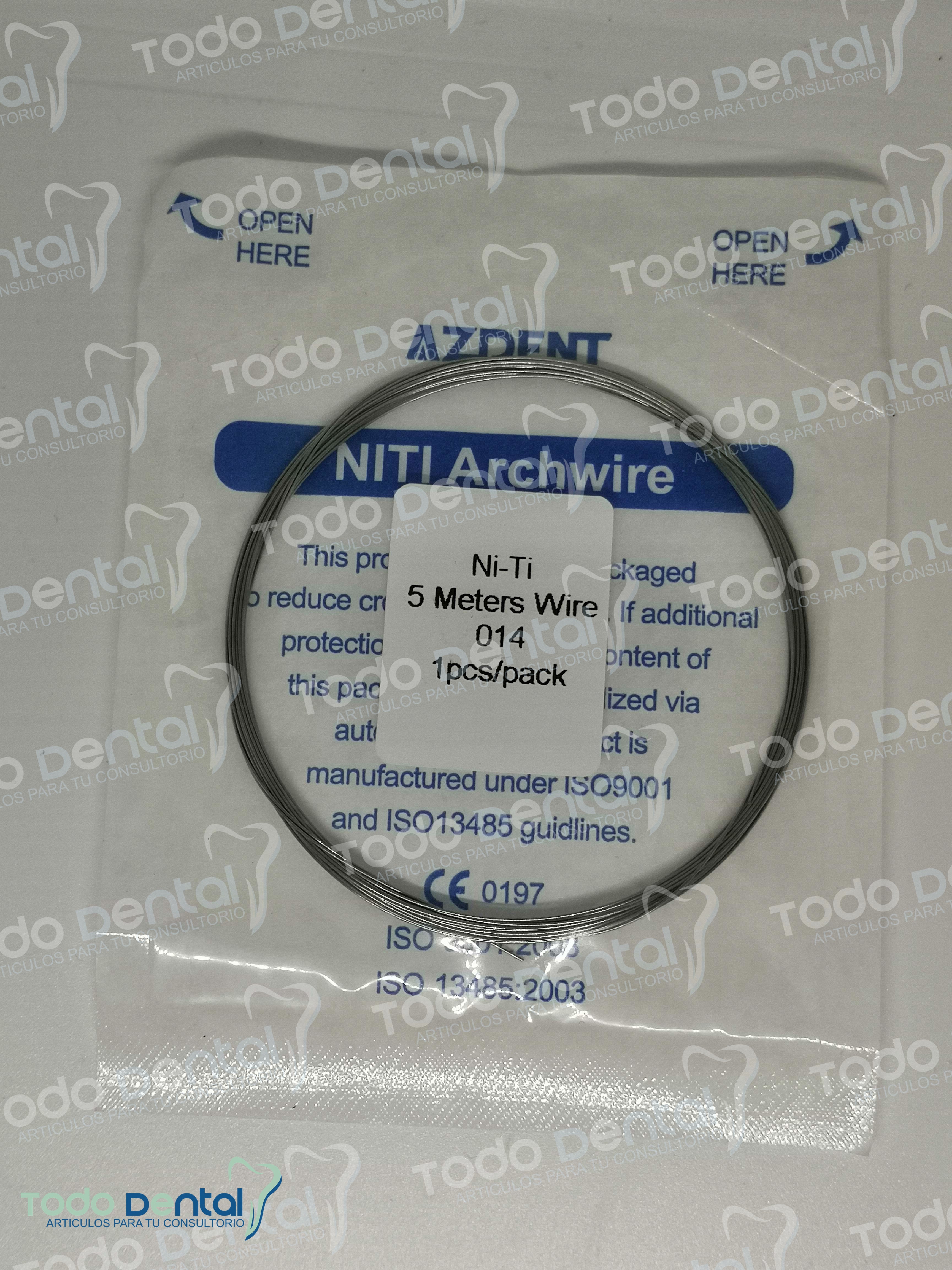 Alambre niti 5 metros TDC