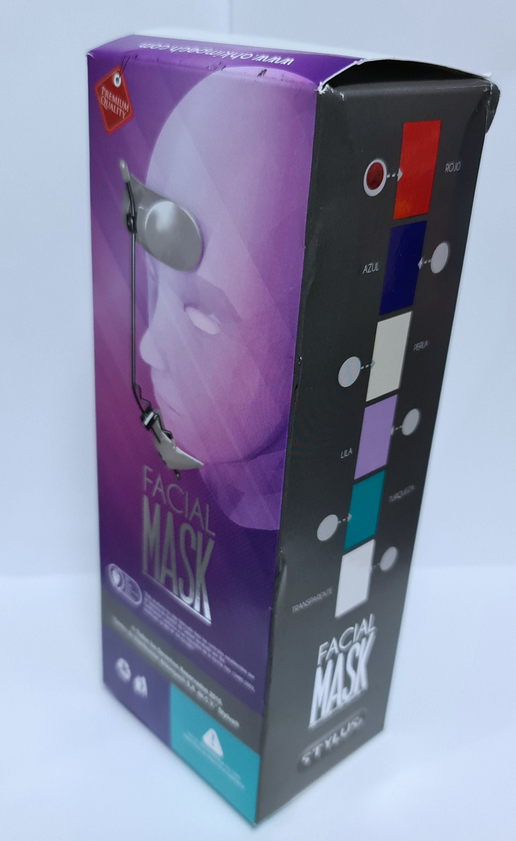 Mascara facial ajustable stylus mini roja