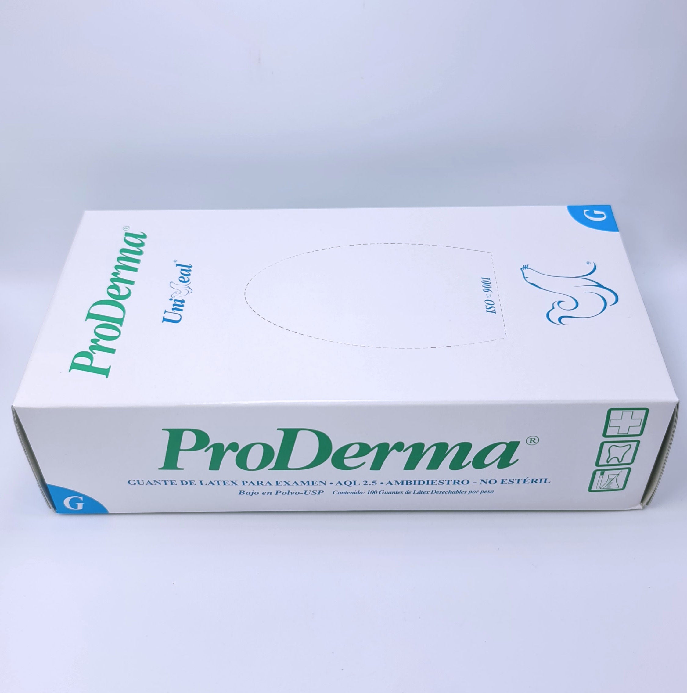 Guantes proderma latex liso Uniseal