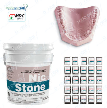 Yeso nicstone rosa bolsa 1kg.