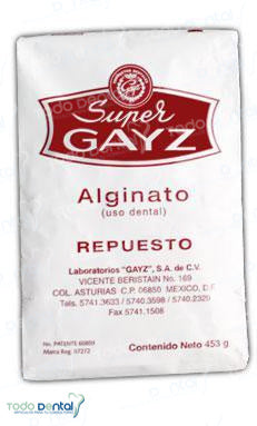 Gayz 453 grs alginato repuesto, sabor menta, color verde