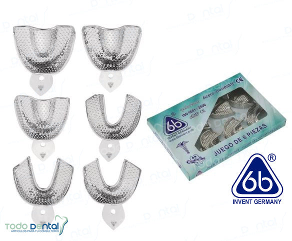 Jgo. Cucharillas 6 pzas perforada