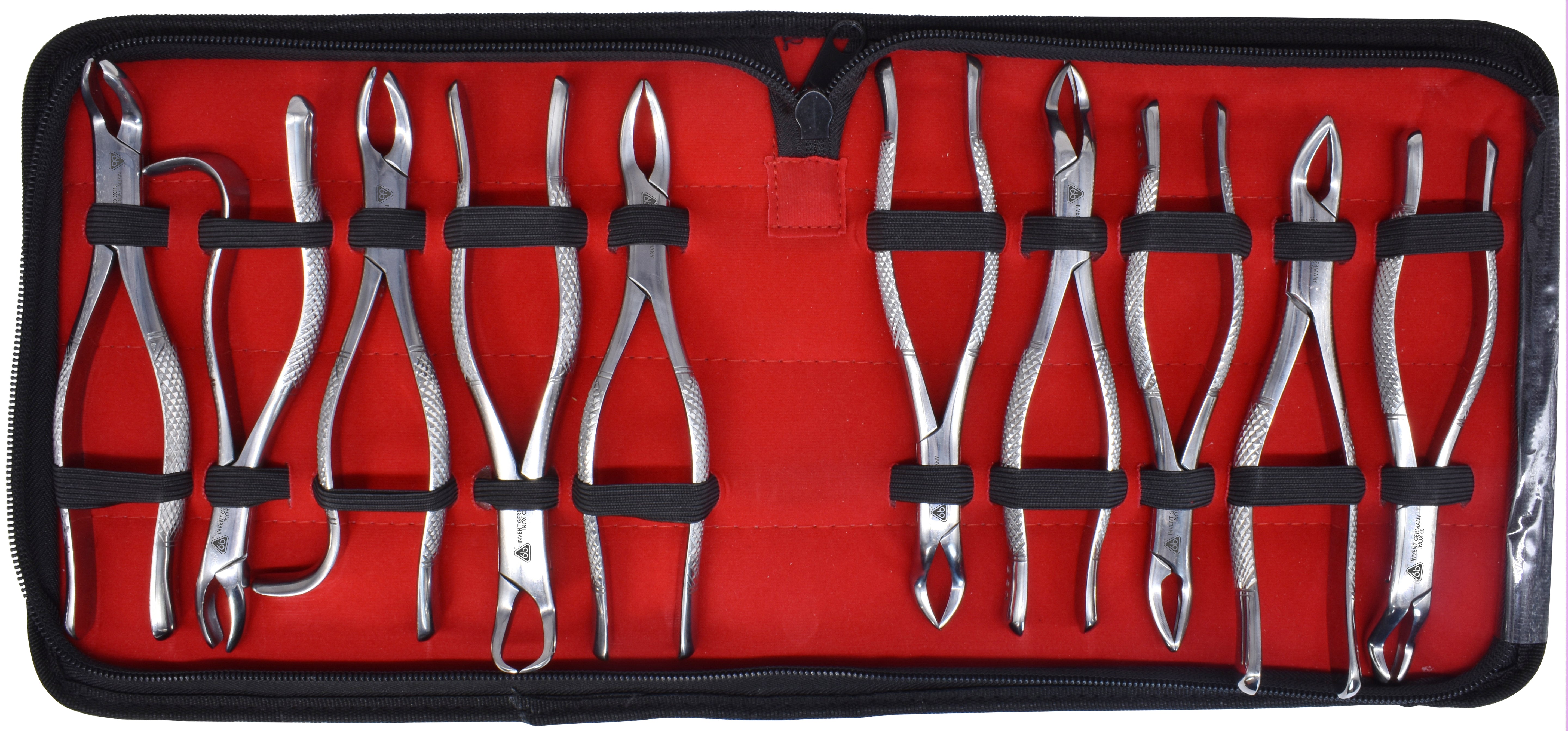 Estuche de forceps t/americano 10 pzas