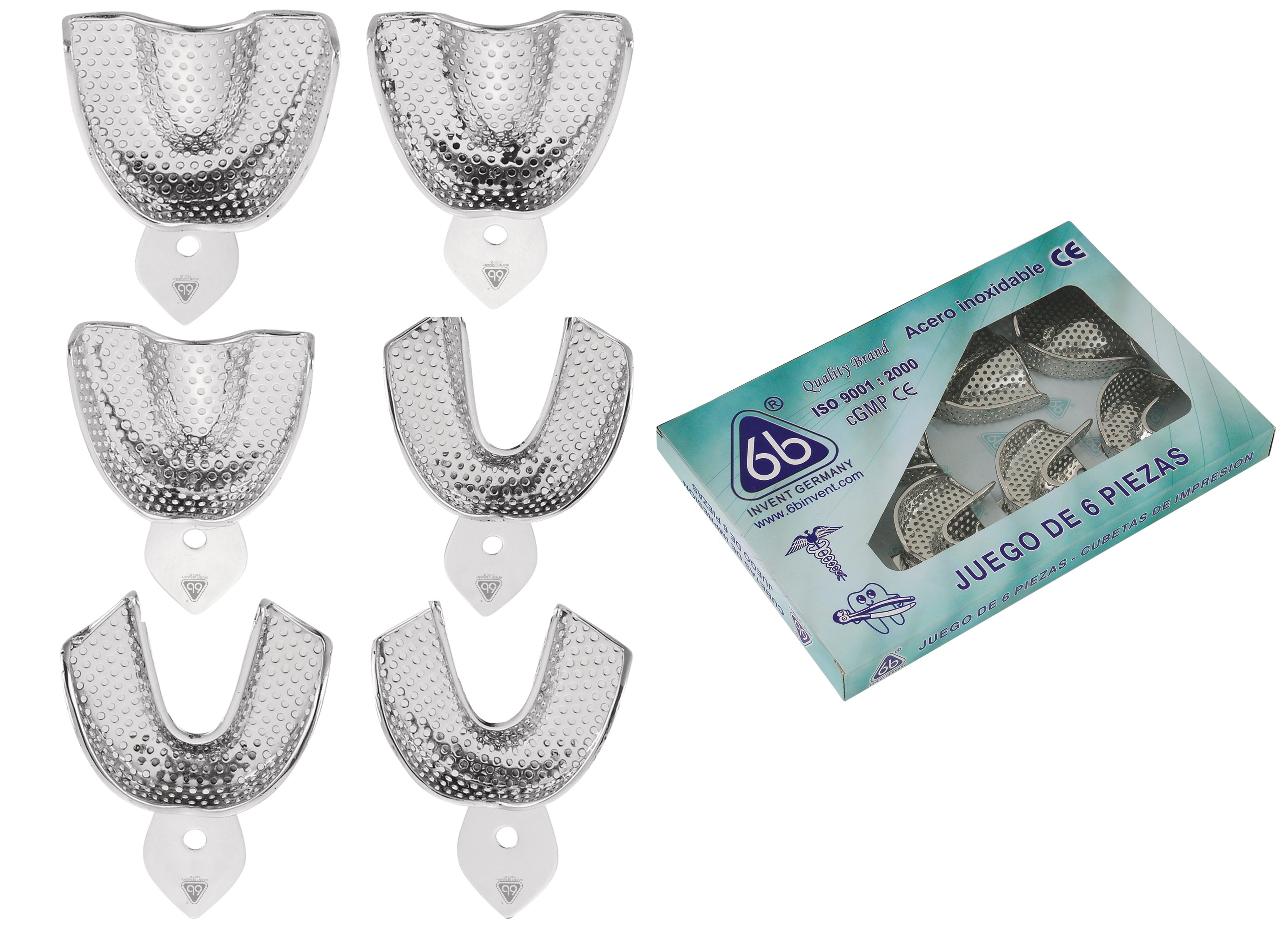 Jgo. Cucharillas 6 pzas perforada