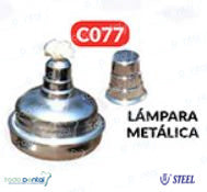 Lampara de alcohol de metal