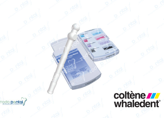 Fiber white, estuche intro con 10 postes y 4 brocas