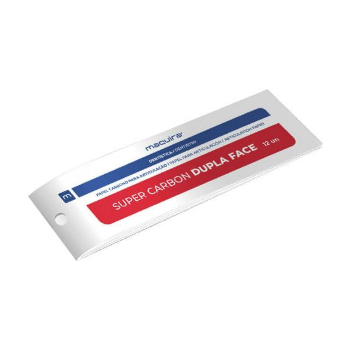 Papel articular Super Carbon azul y rojo Maquira, 12 hojas