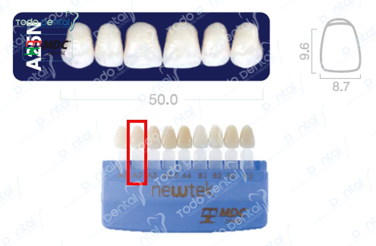 Diente new tek anterior superior
