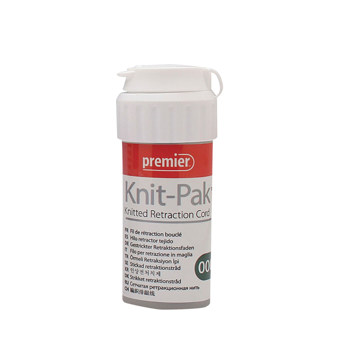 Knit-Pak hilo retractor no impregnado Premier bote c/100