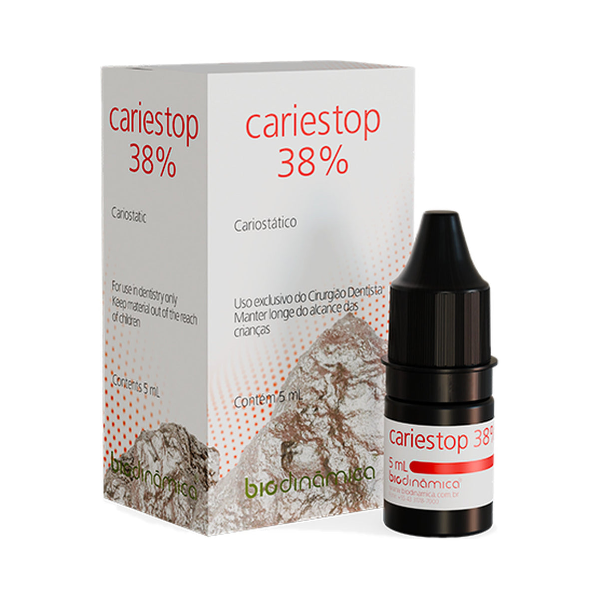 Cariestop 38% cariostático diamino fluoruro de plata (2 frascos de 2.5 ml)