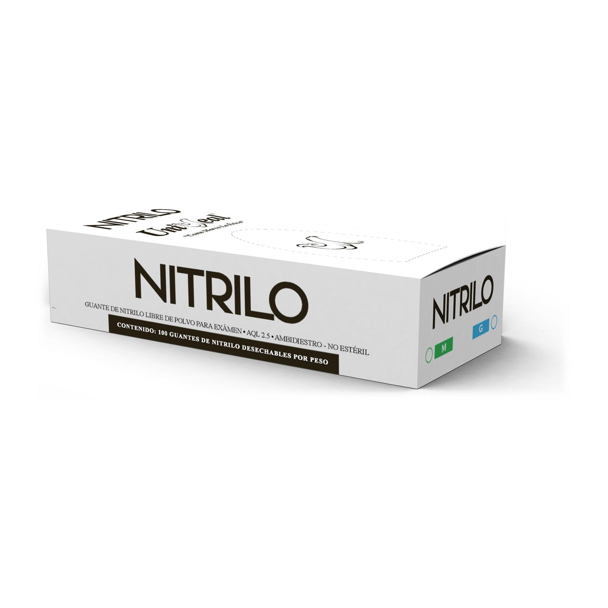 Guantes de nitrilo Uniseal negro