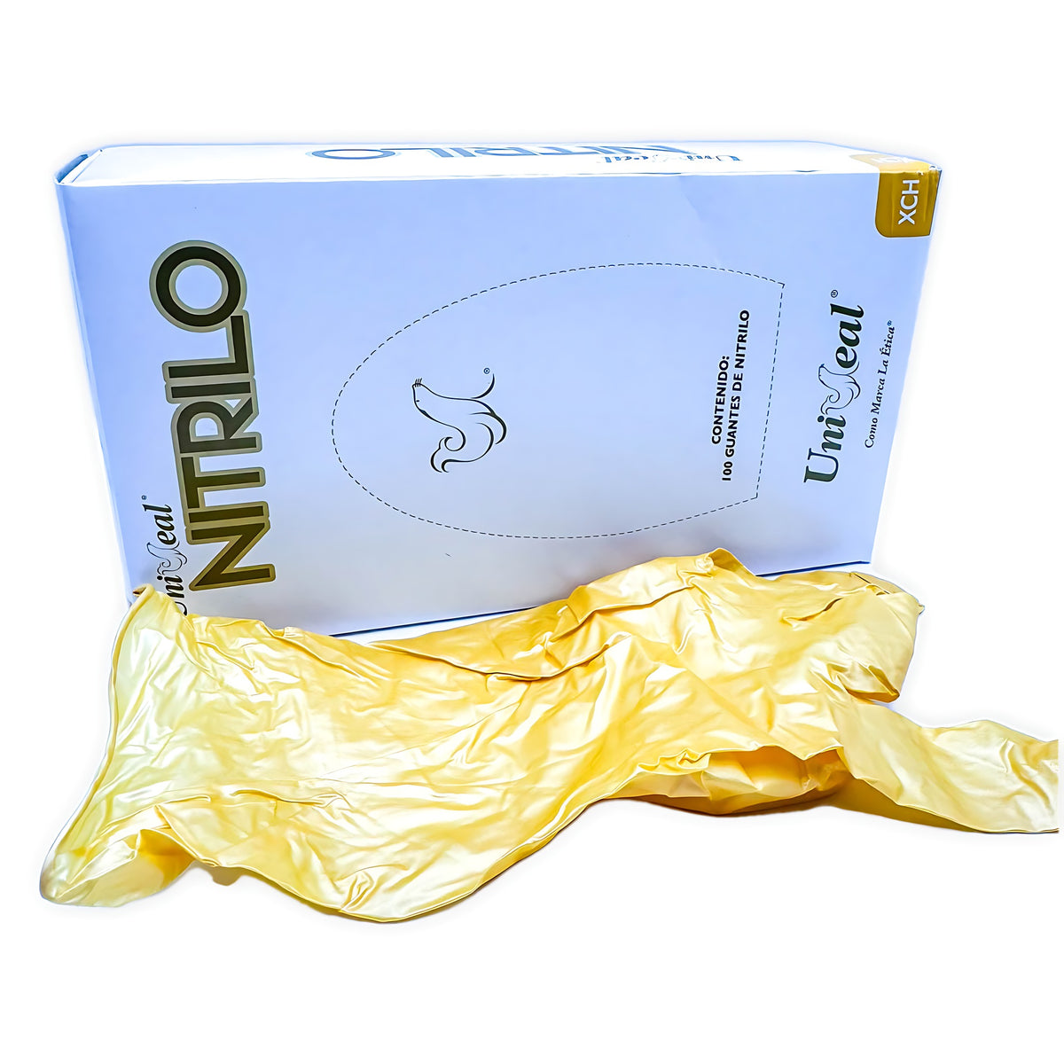 Guante multiusos nitrilo metalico Uniseal xch dorado