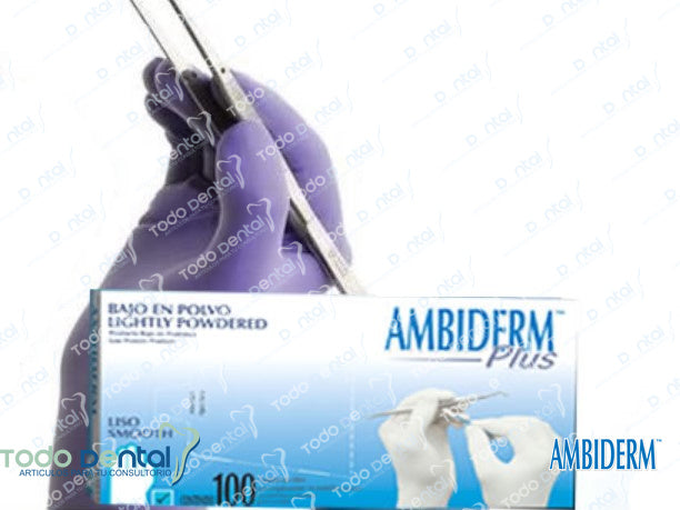 Guantes Ambiderm Latex Plus