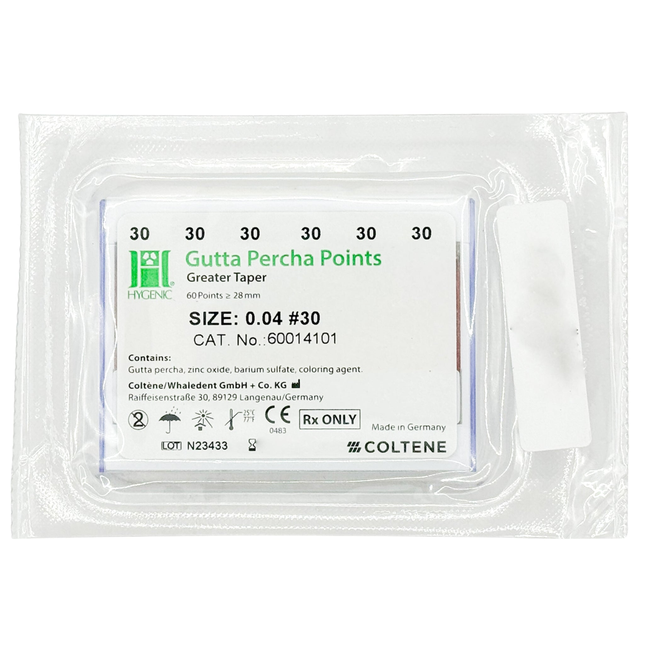 Puntas de gutapercha GT (Conicidad) Hygenic Coltene