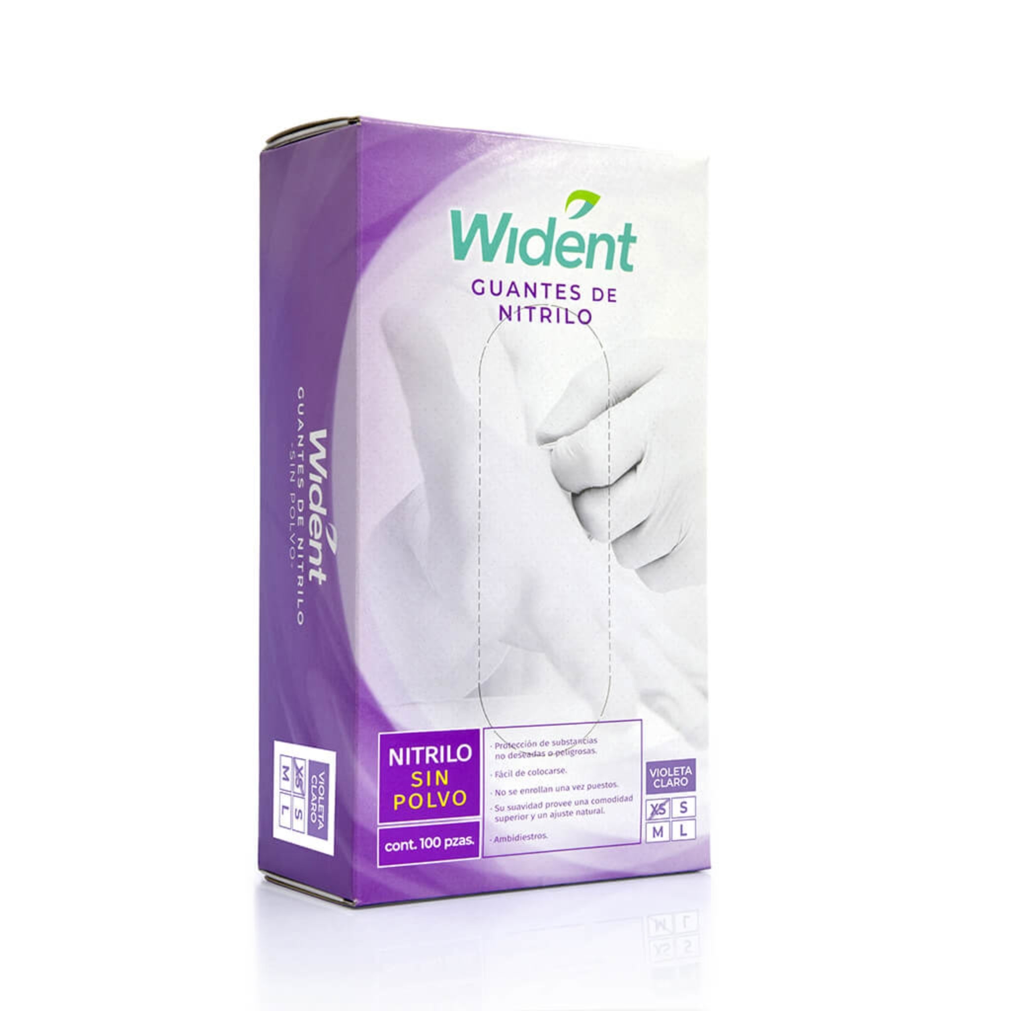 Guantes wident nitrilo c/100