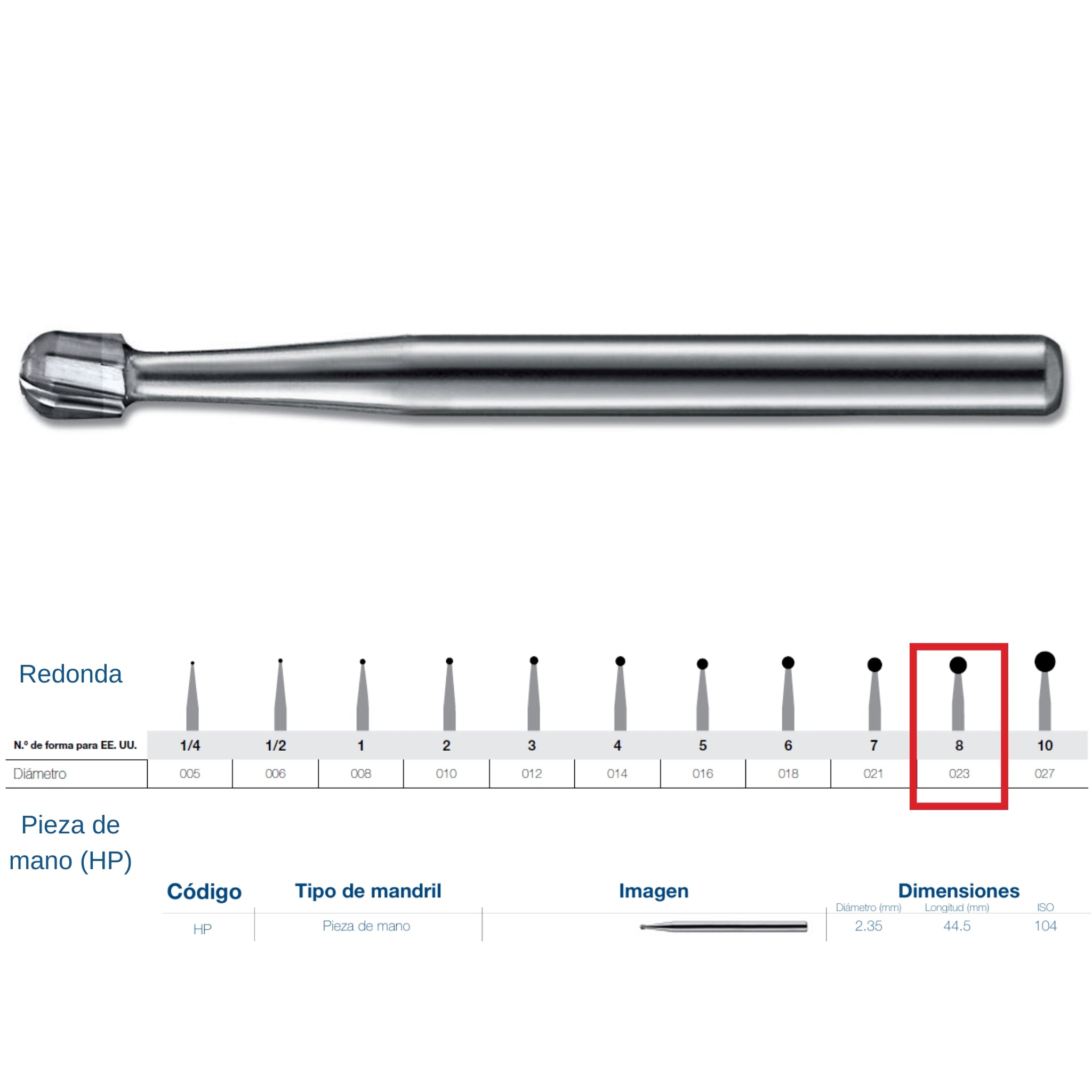 Fresa de carburo HP Kerr