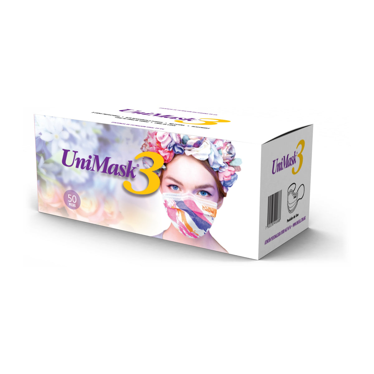 Cubre boca multicolores Unimask 3