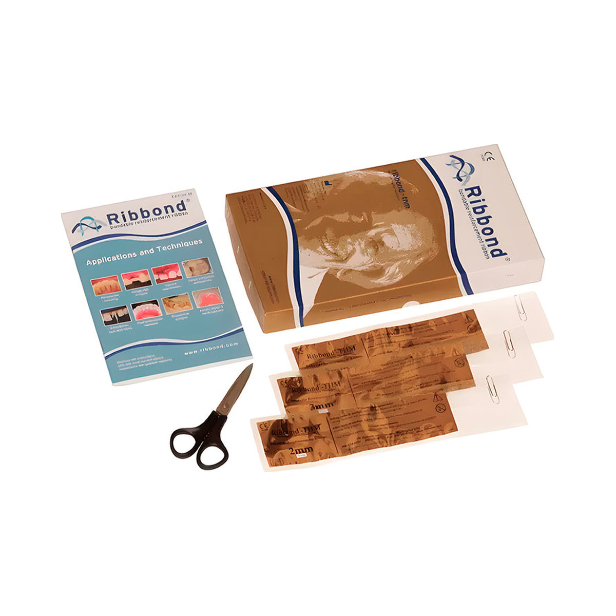 Ribbond Kit c/1 tira 3mm, 22cm c/tijeras (1051-VM)