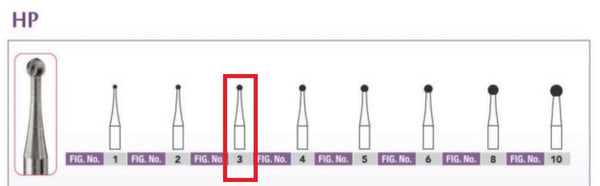 Hp fresa bola 3 Prima Dental