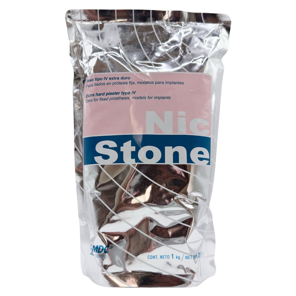 Yeso nicstone rosa bolsa 1kg. — 129-0081