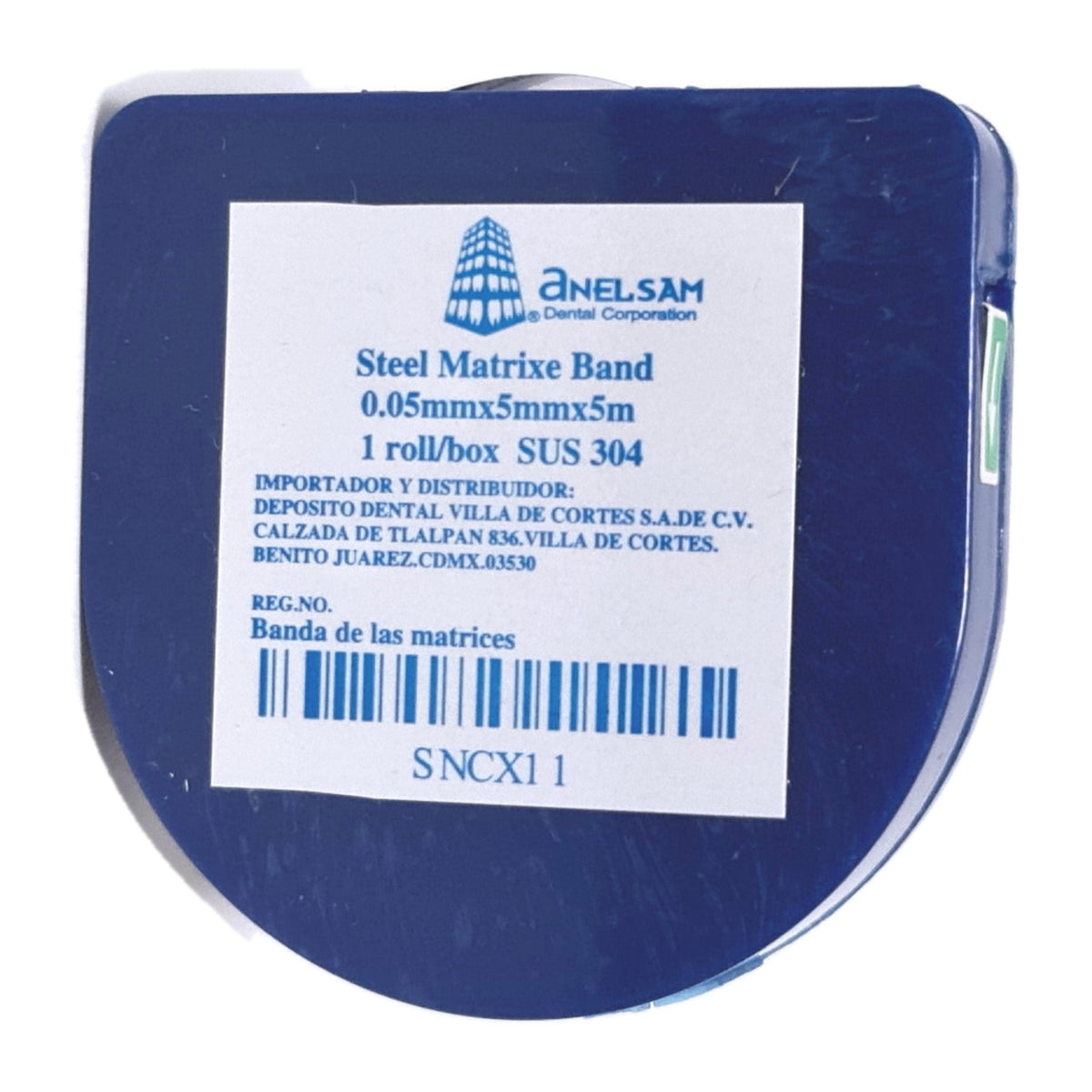 Banda matriz rollo 5 m. .05 x 5 mm. anelsam