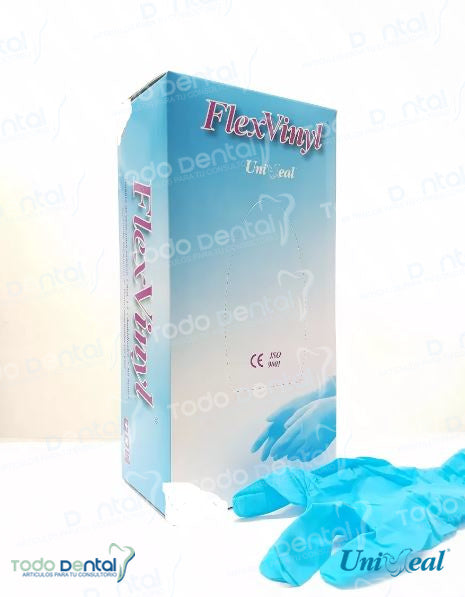 Guante flex-vinyl pf azul (xch)
