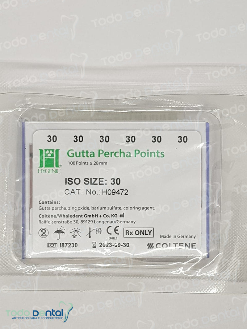 Punta de gutta-percha gt Hygenic