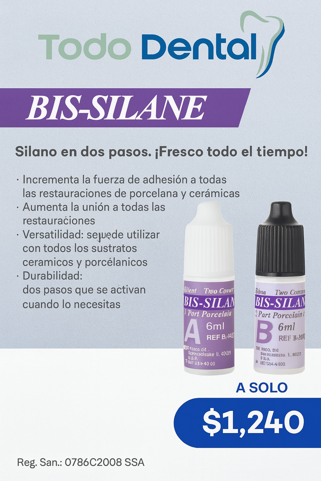 Bis-silane a y b 2 frascos 6ml c/uno
