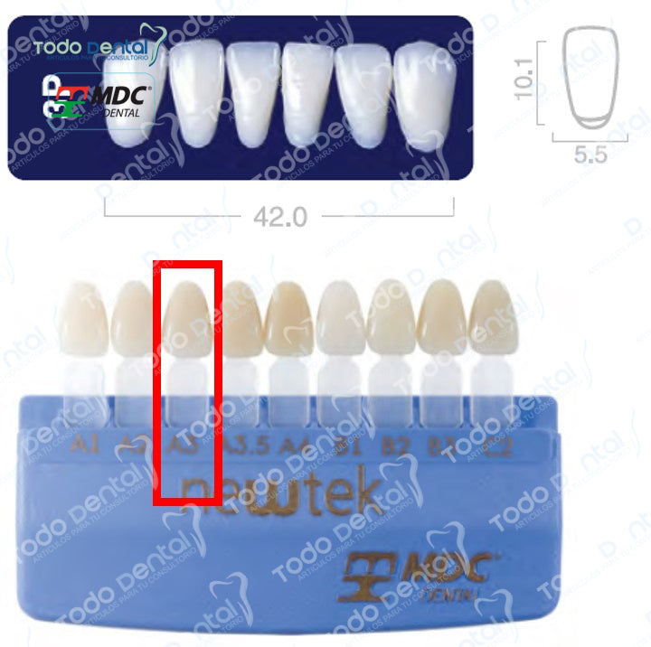 Diente new tek anterior inferior