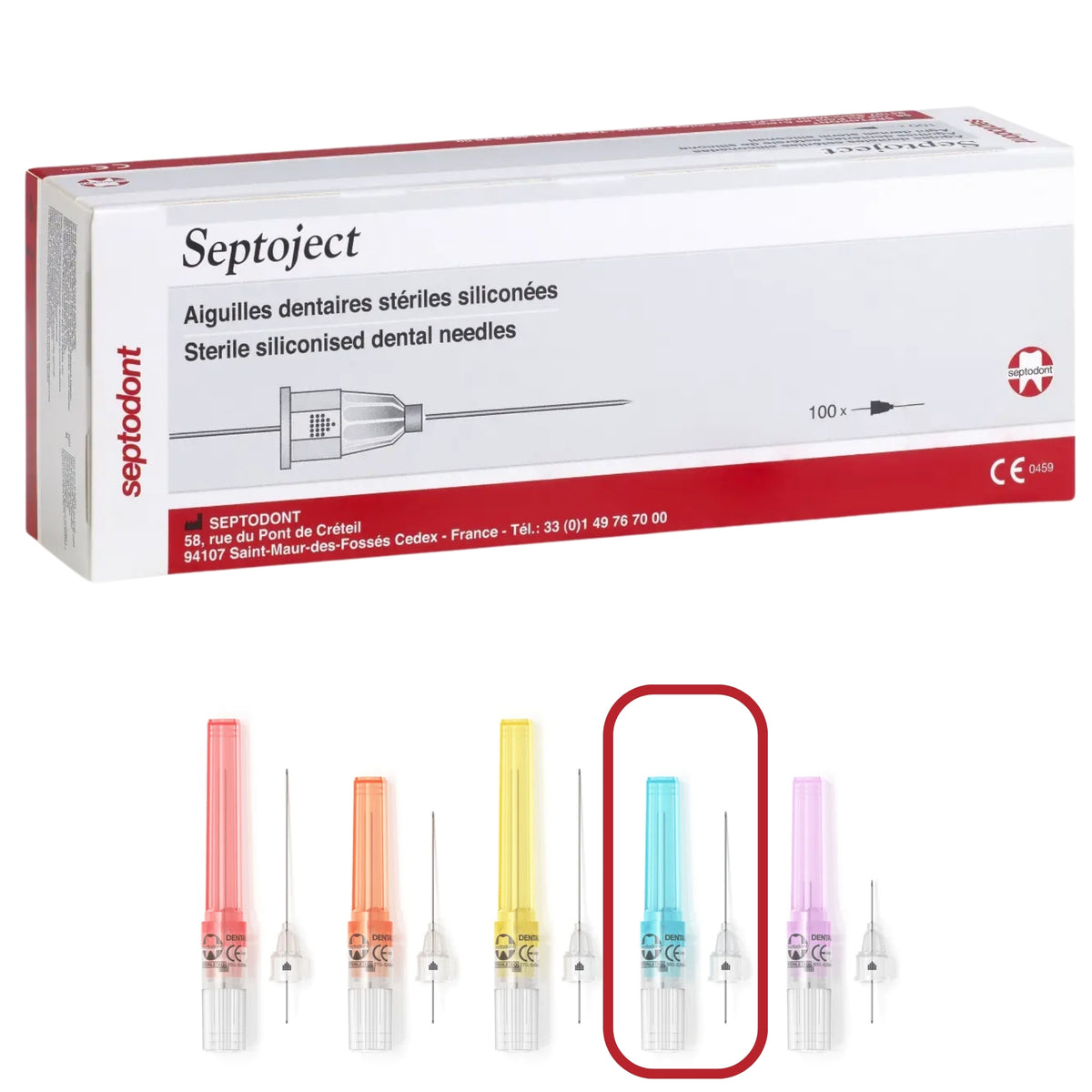 Aguja dental septoject