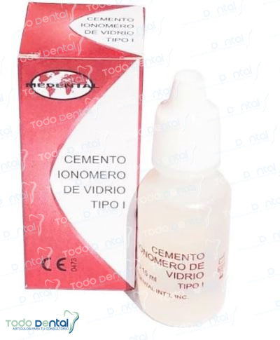 Cemento ionomero de vidrio tipo i liquido 15 ml