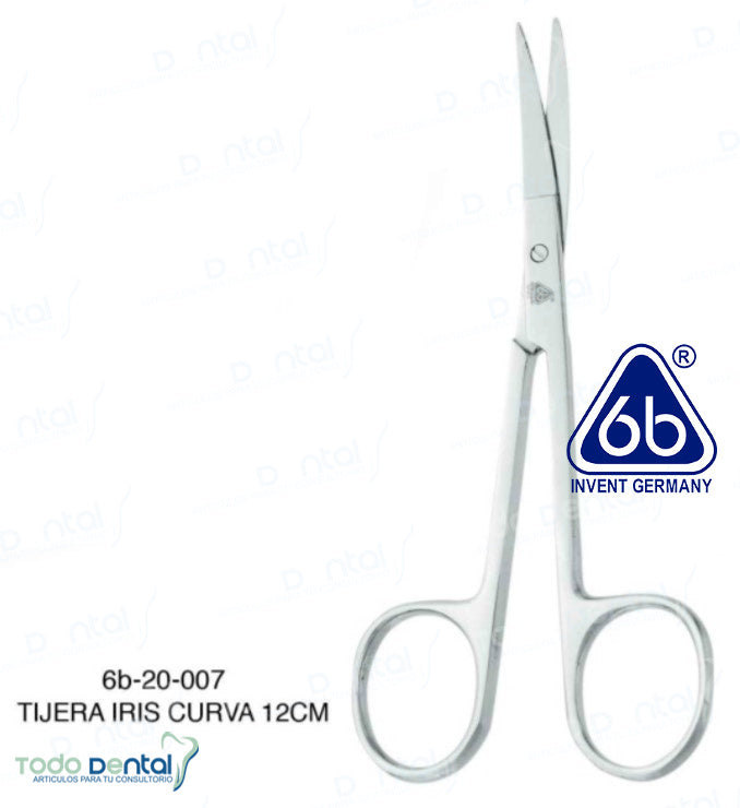 Tijera iris curva 12 cm